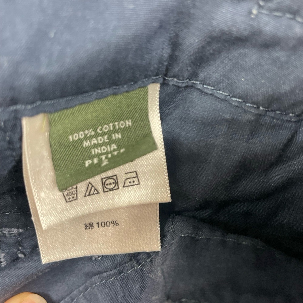 Eddie Bauer Blue Drawstring Hem‎ Cargo  Mercer Fit Bermuda Shorts Petite 2 - Picture 9 of 11